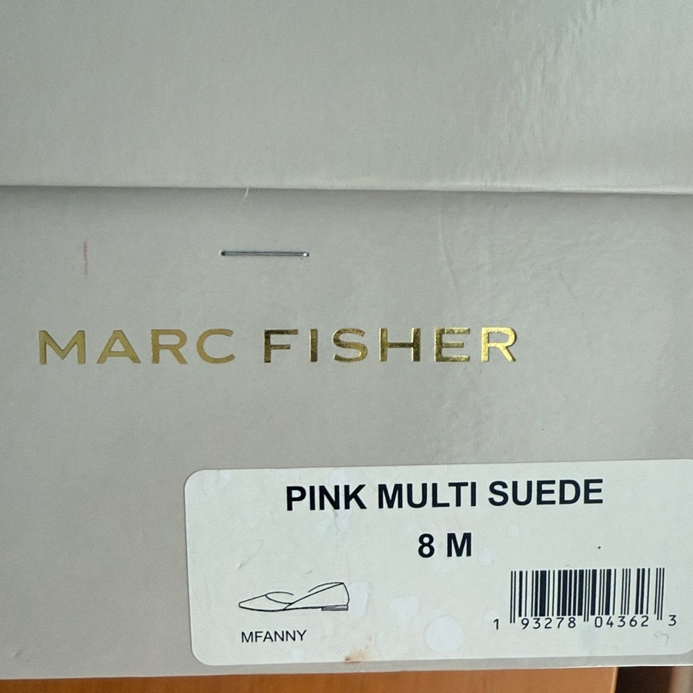Marc Fisher Pink Ballet Flats with Pointed Toe original box size 8 “MFANNY” - Picture 12 of 12